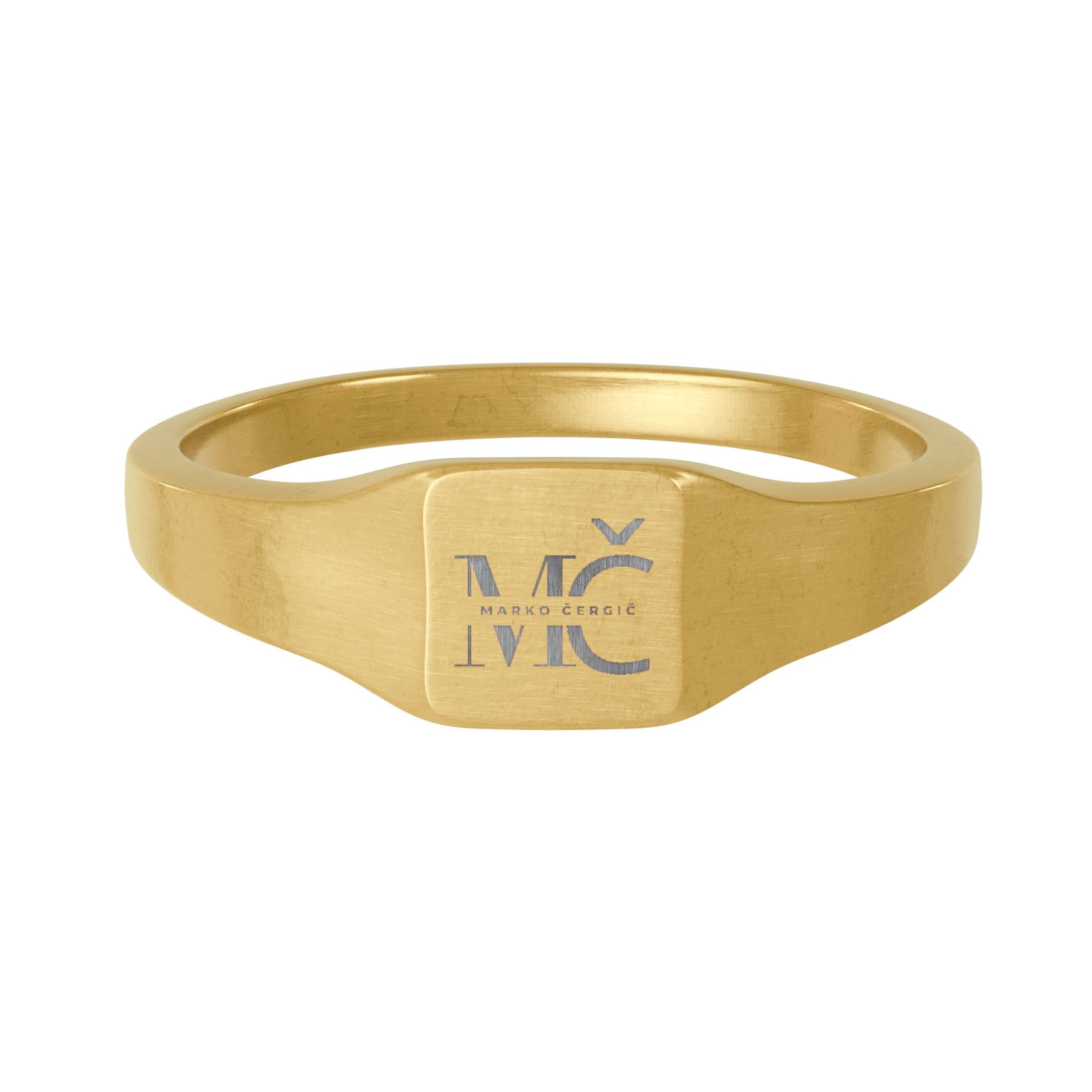 Gold MČ ring product front